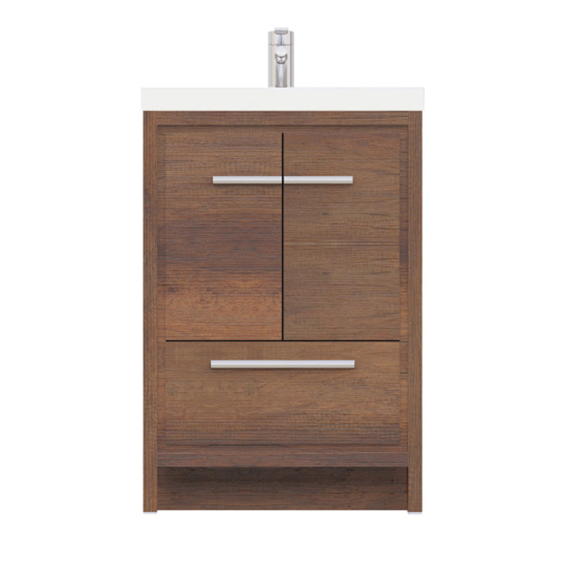 Alya Bath Sortino 24" Modern Bathroom Vanity Rosewood AB-MD624-RW