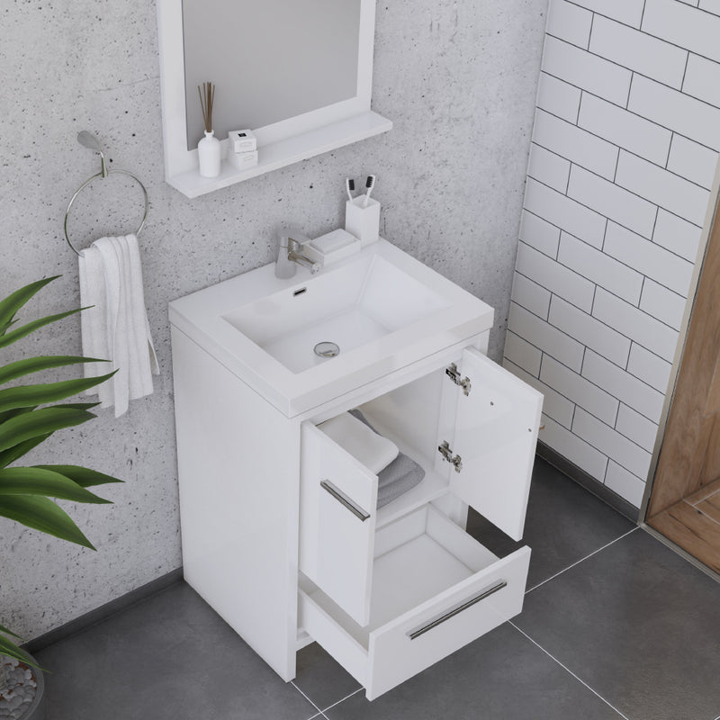 Alya Bath Sortino 24" Modern Bathroom Vanity White AB-MD624-W