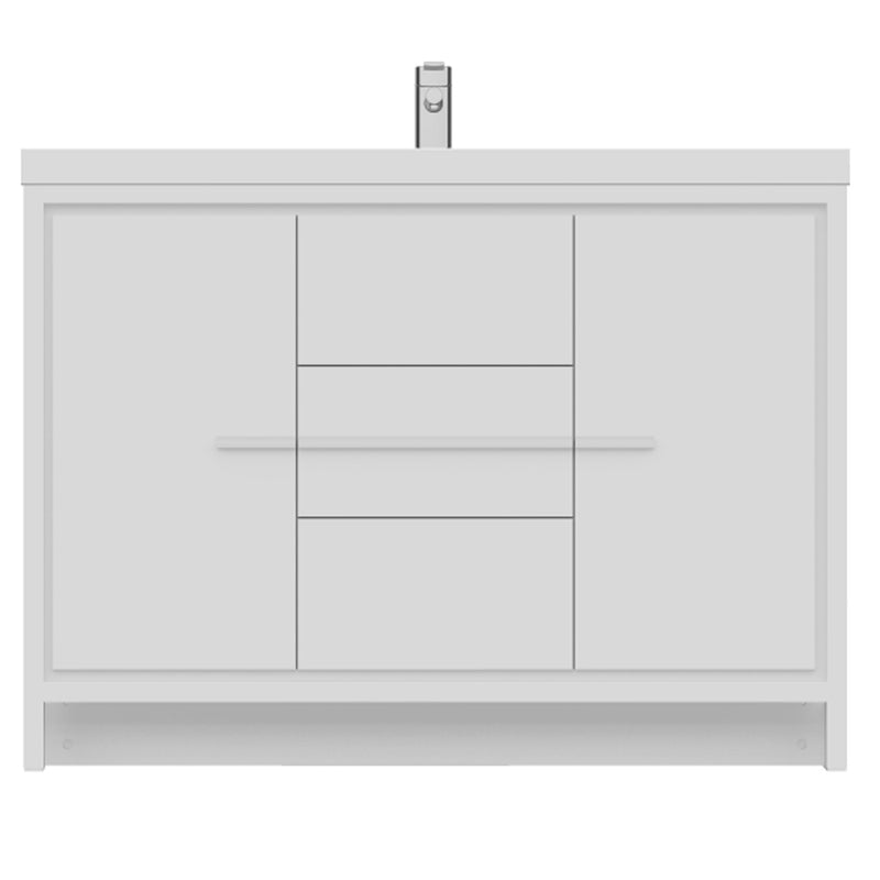 Alya Bath Sortino 48" Modern Bathroom Vanity White AB-MD648-W