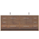 Alya Bath Sortino 84" Modern Bathroom Vanity Rosewood AB-MD684-RW