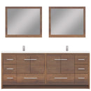 Alya Bath Sortino 84" Modern Bathroom Vanity Rosewood AB-MD684-RW