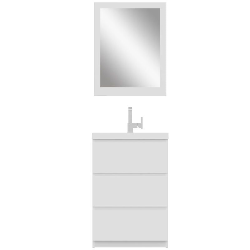 Alya Bath Paterno 24" Modern Freestanding Bathroom Vanity White AB-MOA24-W