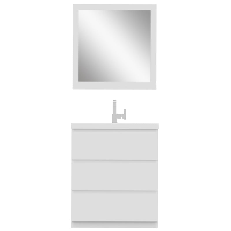 Alya Bath Paterno 30" Modern Freestanding Bathroom Vanity White AB-MOA30-W