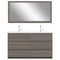 Alya Bath Paterno 60" Double Modern Freestanding Bathroom Vanity Gray AB-MOA60D-G