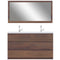 Alya Bath Paterno 60" Double Modern Freestanding Bathroom Vanity Rosewood AB-MOA60D-RW