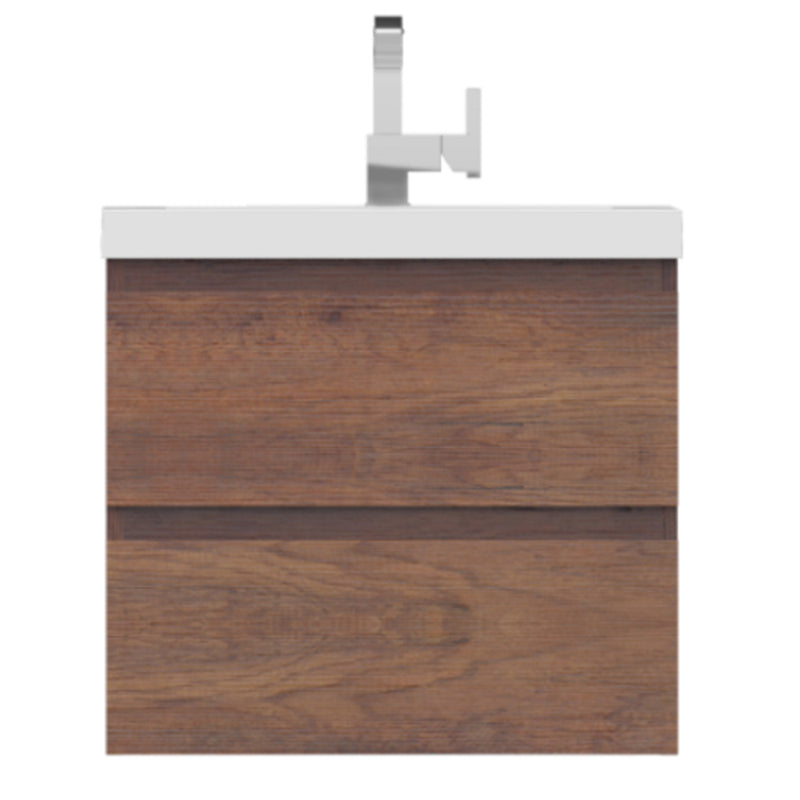 Alya Bath Paterno 24" Modern Wall Mounted Bathroom Vanity Rosewood AB-MOF24-RW