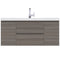 Alya Bath Paterno 48" Modern Wall Mounted Bathroom Vanity Gray AB-MOF48-G