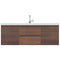 Alya Bath Paterno 60" Single Modern Wall Mounted Bathroom Vanity Rosewood AB-MOF60S-RW