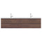 Alya Bath Paterno 84" Modern Wall Mounted Bathroom Vanity Rosewood AB-MOF84D-RW