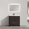 Alma Vanity Allier 36" Matte Gray-Oak Modern Vanity with Integrated Countertop with Sink