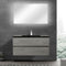 Alma Vanity Edi 40" Cement Gray Wall Mount Vanity with Black Countertop