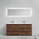 Alma Vanity Edison 72" Rosewood Double Sink Vanity