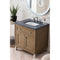 James Martin Chicago 30" Single Vanity Whitewashed Walnut with 3 cm Charcoal Soapstone Quartz Top 305-V30-WWW-3CSP