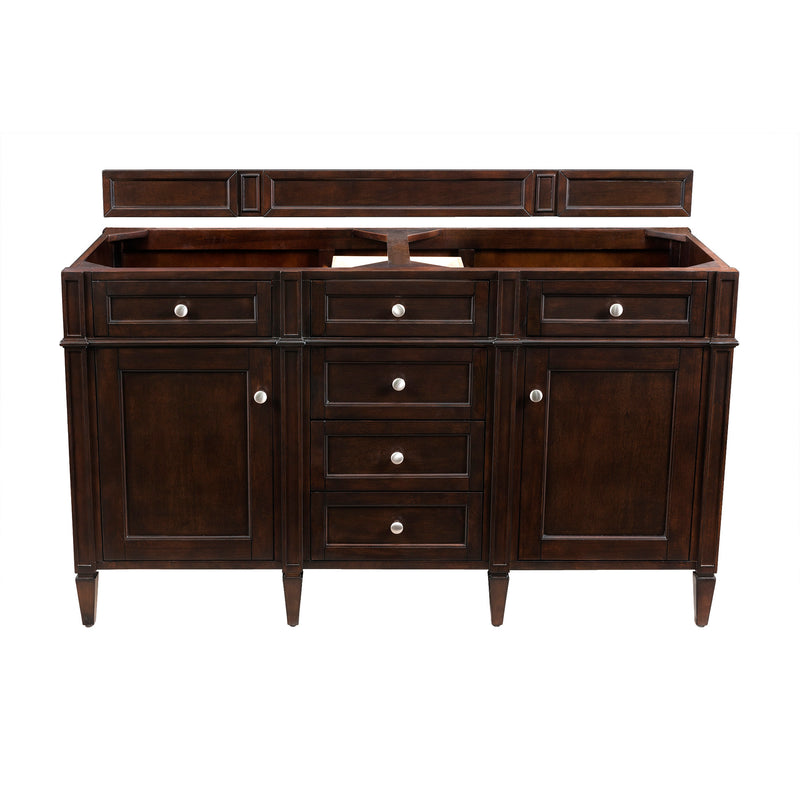 James Martin Brittany 60" Double Cabinet Burnished Mahogany 650-V60D-BNM