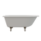 Cambridge Plumbing Cast Iron Rolled Rim Clawfoot Tub 55"x30", 7" Drillings and BN Feet