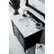 James Martin Brittany 36" Black Onyx Single Vanity with 3 cm Carrara Marble Top 650-V36-BKO-3CAR