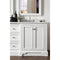 James Martin De Soto 72" Double Vanity Bright White with 3 cm Arctic Fall Solid Surface Top 825-V72-BW-3AF