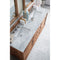 James Martin Savannah 72" Driftwood Double Vanity with 3 cm Carrara Marble Top 238-104-5711-3CAR