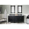 James Martin Brittany 72" Black Onyx Double Vanity with 3 cm Carrara Marble Top 650-V72-BKO-3CAR