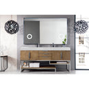 James Martin Columbia 72" Double Vanity Latte Oak with Glossy White Composite Top 388-V72D-LTO-BN-GW