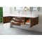 James Martin Mercer Island 59" Double Vanity Coffee Oak with Glossy White Composite Top 389-V59D-CFO-A-GW