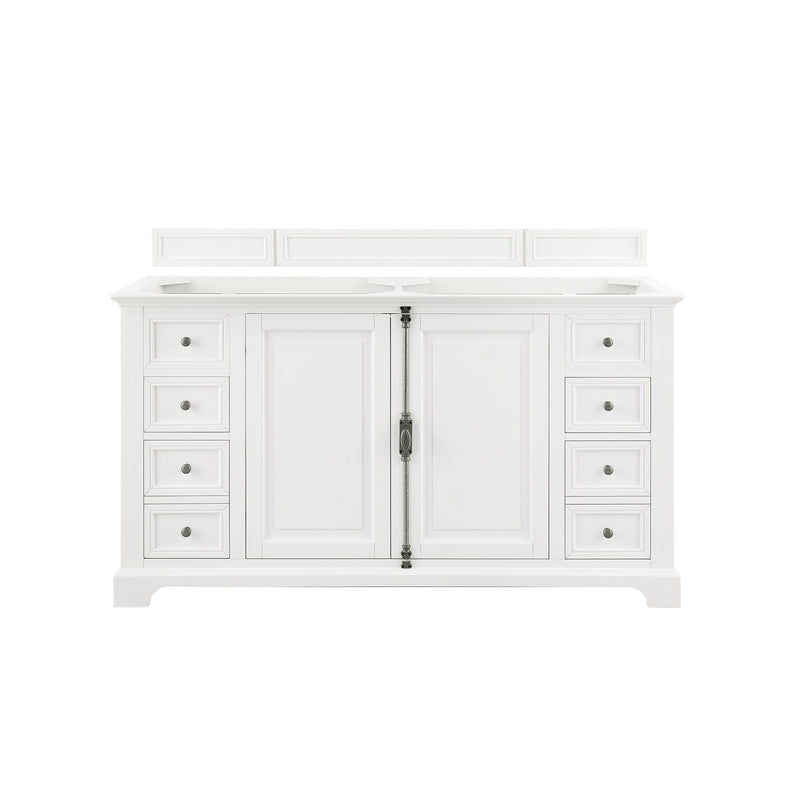 James Martin Providence 60" Single Vanity Cabinet Bright White 238-105-V60S-BW