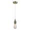 Bare Bulb Mini Pendant shown in the Antique Brass finish