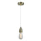 Bare Bulb Mini Pendant shown in the Antique Brass finish