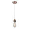 Bare Bulb Mini Pendant shown in the Antique Copper finish