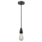 Bare Bulb Mini Pendant shown in the Matte Black finish