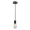 Bare Bulb Mini Pendant shown in the Matte Black finish