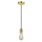 Bare Bulb Mini Pendant shown in the Gold finish