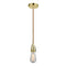 Bare Bulb Mini Pendant shown in the Gold finish