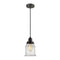 Canton Mini Pendant shown in the Oil Rubbed Bronze finish with a Seedy shade