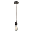 Bare Bulb Mini Pendant shown in the Oil Rubbed Bronze finish