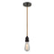 Bare Bulb Mini Pendant shown in the Oil Rubbed Bronze finish