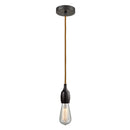 Bare Bulb Mini Pendant shown in the Oil Rubbed Bronze finish