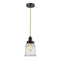 Canton Mini Pendant shown in the Oil Rubbed Bronze finish with a Seedy shade