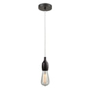 Bare Bulb Mini Pendant shown in the Oil Rubbed Bronze finish