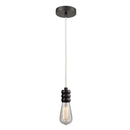 Bare Bulb Mini Pendant shown in the Oil Rubbed Bronze finish