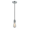 Bare Bulb Mini Pendant shown in the Polished Chrome finish