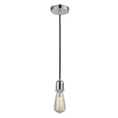 Bare Bulb Mini Pendant shown in the Polished Chrome finish