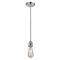 Bare Bulb Mini Pendant shown in the Polished Chrome finish