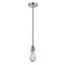 Bare Bulb Mini Pendant shown in the Polished Chrome finish