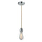 Bare Bulb Mini Pendant shown in the Polished Chrome finish