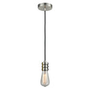 Bare Bulb Mini Pendant shown in the Satin Nickel finish