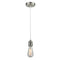 Bare Bulb Mini Pendant shown in the Satin Nickel finish