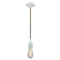 Bare Bulb Mini Pendant shown in the White finish