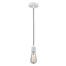 Bare Bulb Mini Pendant shown in the White finish