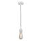 Bare Bulb Mini Pendant shown in the White finish